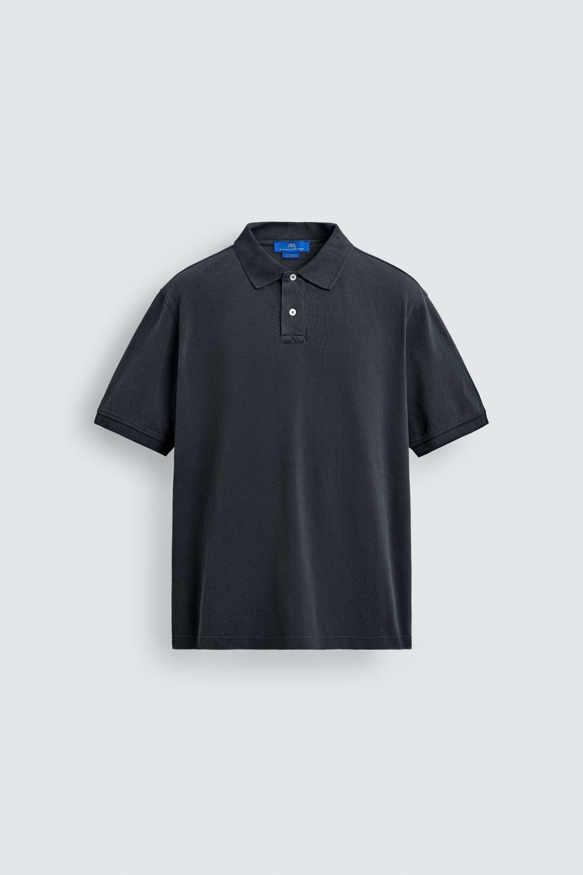 POLO EN PIQUÉ DÉLAVÉ AARON LEVINE X ZARA